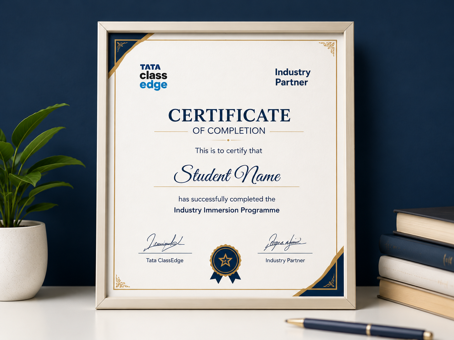 Recognised certificate & portfolio